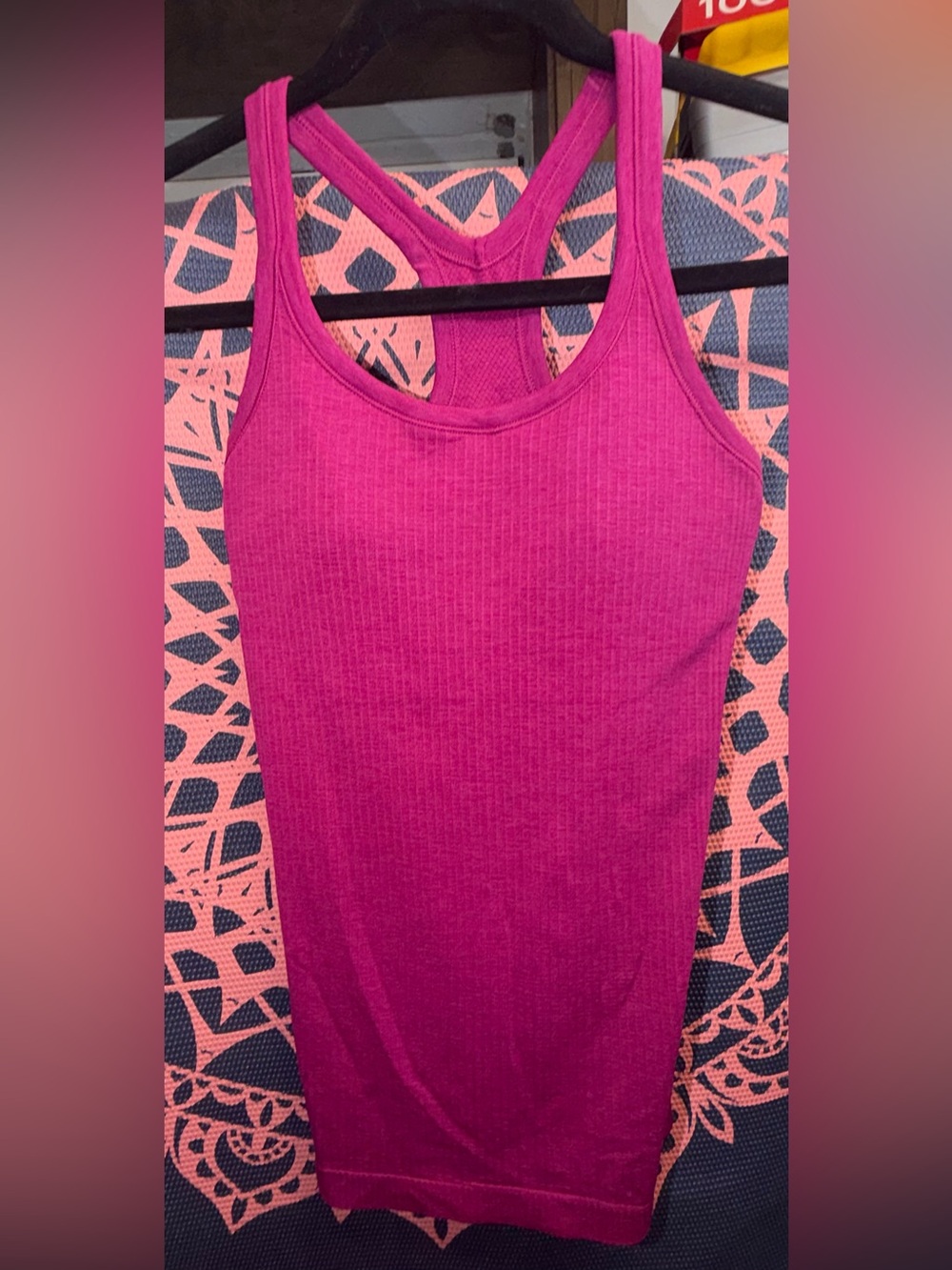 lululemon athletica Ribbed Racerback Tank - Fuchsia